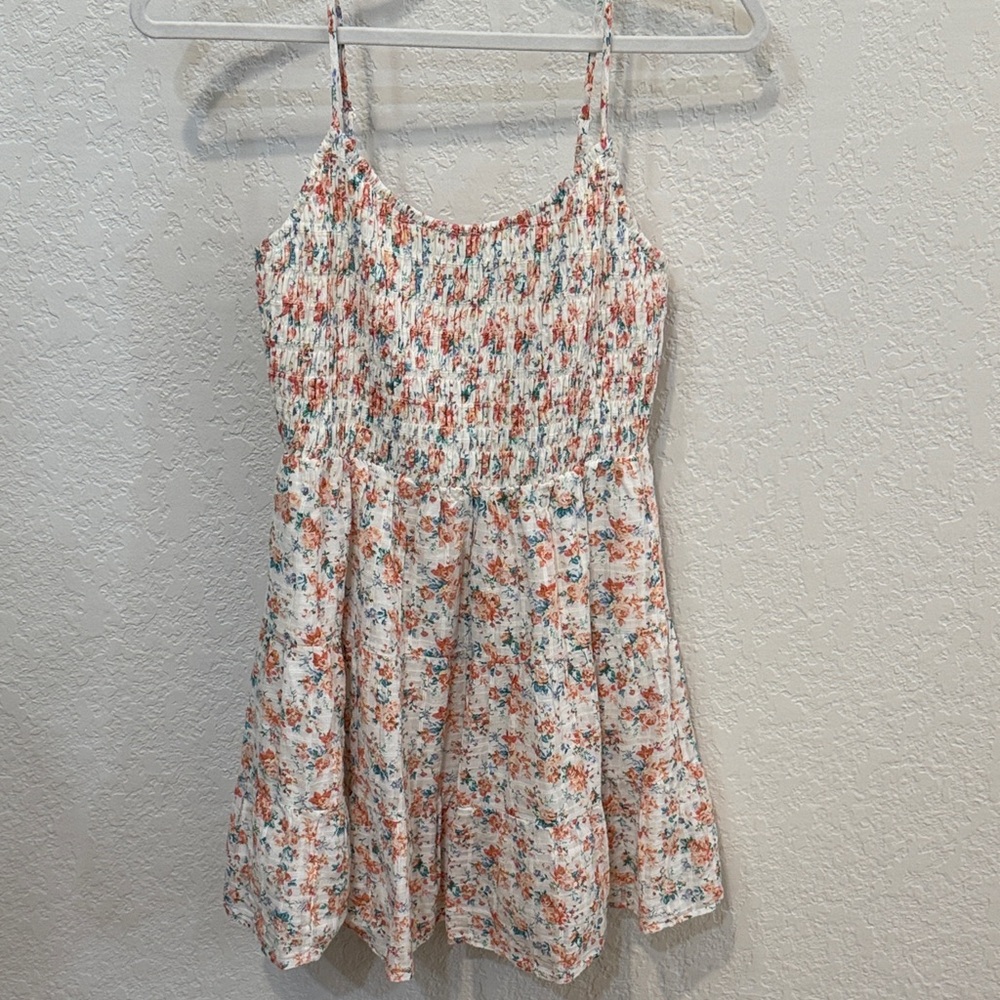 NWT American Eagle Smocked Tiered Floral Dress, Size Small